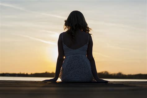 Woman Silhouette In Sunset Photograph By Newnow Photography By Vera Cepic Pixels