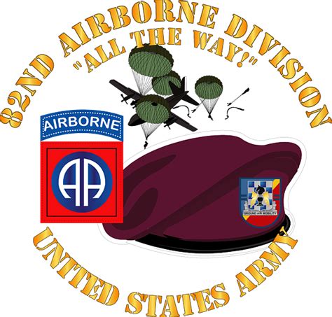 Army 82nd Airborne Div Beret Mass Tac Maroon 2nd Bn 82nd Avn
