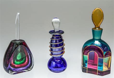 Vintage Art Glass Perfume Bottles Group Of 3 May 20 2018 Auctions