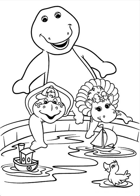 Barney Coloring Pages