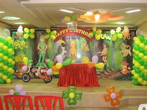 Green is the dominant color of the jungle, so it's up to you to decorate with as much greenery as possible. The Kalakaar Events: The Jungle Theme