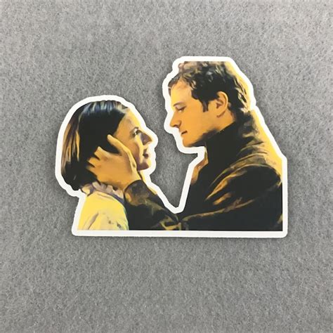 Love Actually Jamie Aurelia Kiss Fan Art Sticker Colin Firth Etsy