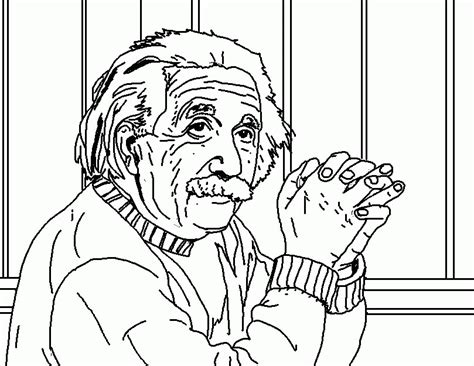 Albert Einstein Coloring Pages For Preschoolers Color