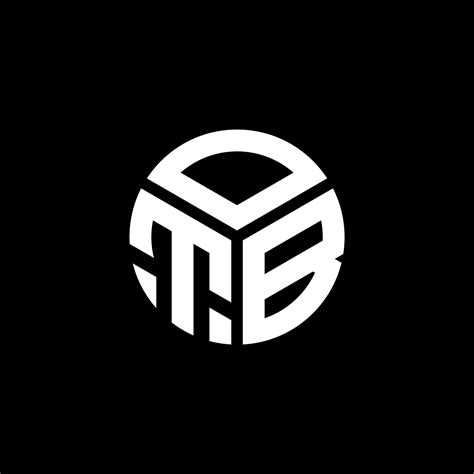 Diseño De Logotipo De Letra Otb Sobre Fondo Negro Concepto De Logotipo