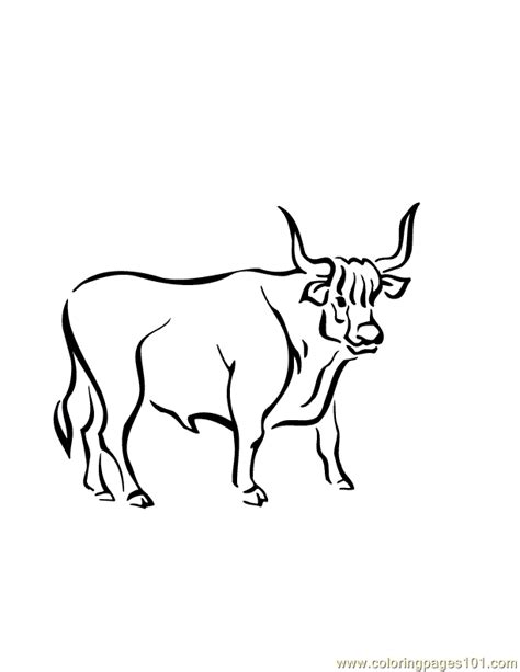 Ox Coloring Pages For Kids Coloring Pages