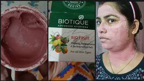 Biotique Bio Fruit Whitening And Depigmentation & Tan Removal Face Pack