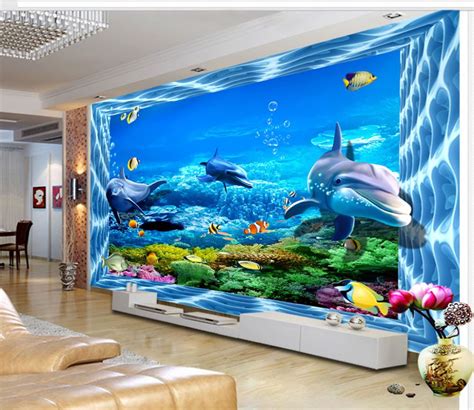 Fototapeta - Delfiny w akwarium - 29358 - Uwalls.pl | Mural wallpaper ...