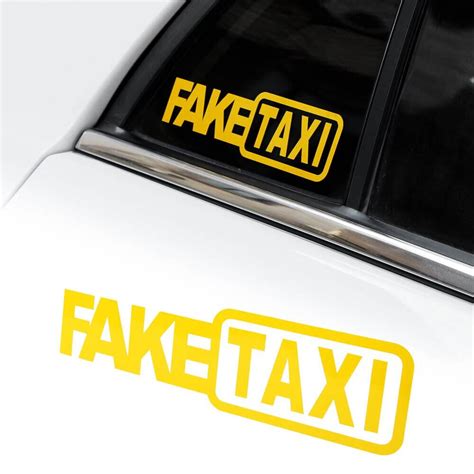 sticker auto fake taxi amo stickers