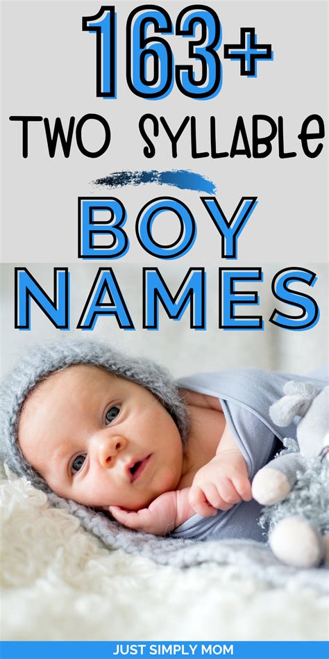 163 Popular And Handsome Two Syllable Boy Names In 2022 Two Syllable
