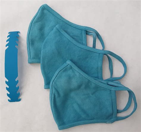 Adult Bespoke Washable Blue Cloth Face Mask Size Sm 3 Pack Ebay