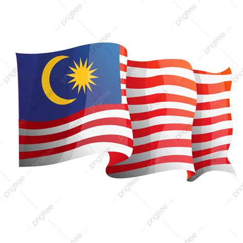 Gambar Ilustrasi Vektor Bendera Malaysia Hari Malaysia Bendera