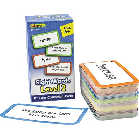 Sight Words Flash Cards Level 2 Tcr62059 Teacher Created Resources