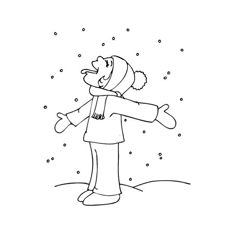 Leuk voor kids sneeuwvlokken vangen met je tong