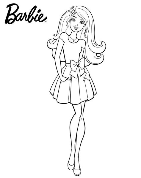 Coloriages de Barbie, à imprimer et télécharger )