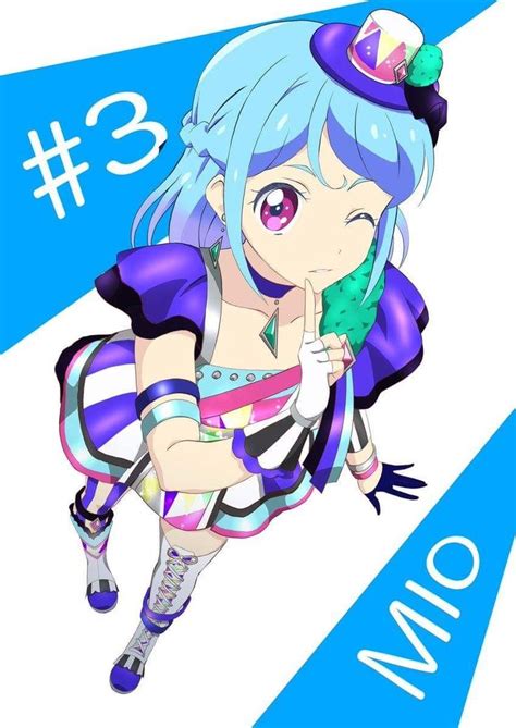 An Anime Character With Blue Hair And Purple Clothes