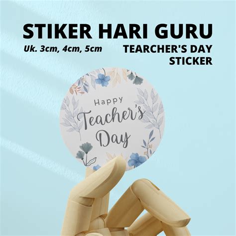 Jual Stiker Hari Guru Bulat Teacher Days Sun Printing Shopee