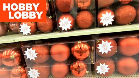 Hobby Lobby Reopen Christmas 2020 Sneak Peak Ornaments Decor Shop With Me Shopping Store