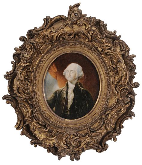 Gilbert Stuart Portrait Miniature Of George Washington After The