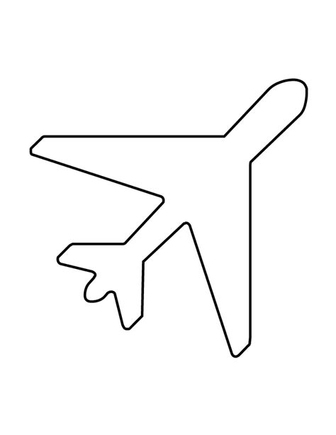 ✓ free for commercial use ✓ high quality images. Boeing Plane Stencil | Boeing planes, Stencils, Teacher ...