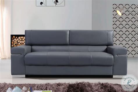 Soho Grey Leather Sofa From Jandm 176551113 S Gr Coleman Furniture