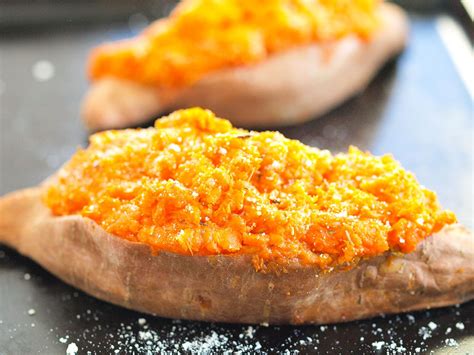 Baked potato are perfectly fluffy & tender and are made in instant pot in less than half of the time and without any subscribe to newsletter and get latest posts right in your inbox. Rosemary and thyme twice baked sweet potatoes - Happy ...