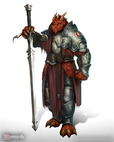 Art Dragonborn Character Art Rdnd