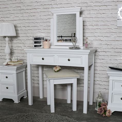 Polifurniture linden white bedroom vanity. White Dressing Table Set - Daventry White Range | Melody ...