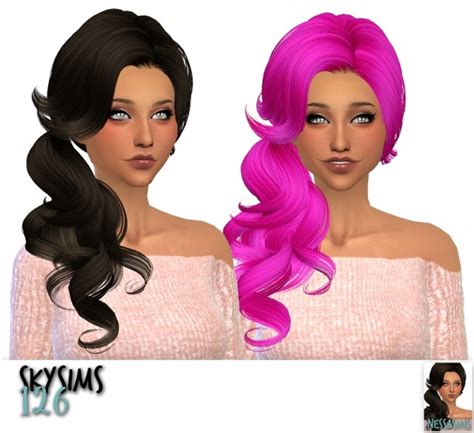 Skysims 067 126 And 270 Retextures Sims 4 Hair