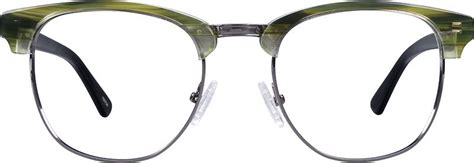 green stinson browline eyeglasses 192724 zenni optical eyeglasses engraved glasses zenni