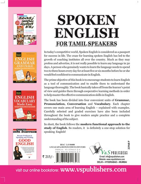 Buy Spoken English For Tamil Speakers Online - Get 13% Off