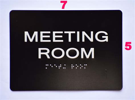 Meeting Room Sign Ada Sign The Sensation Line Dob Signs Nyc Your