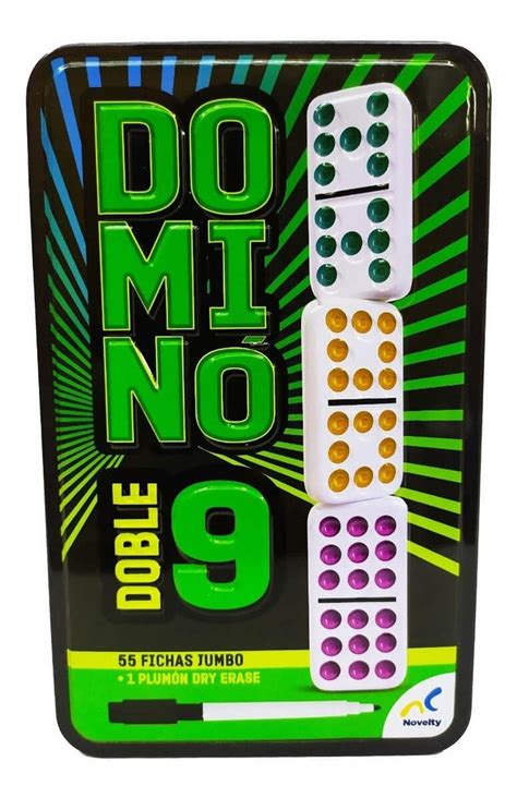 Domino Doble 9 En Caja Metalica — Didactijuegos