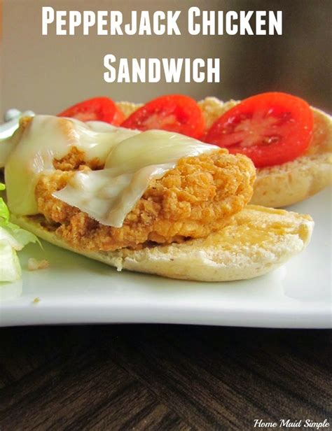 I'm a carb lover, but i'm trying to cut back. Pepper Jack Chicken Sandwich | Home Maid Simple