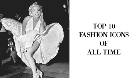 Top 10 Fashion Icons Of All Time Fashion Network Youtube