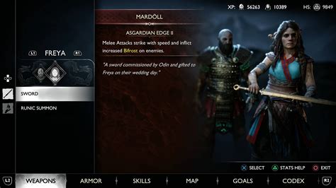 God Of War Ragnarok Weapons List Hold To Reset