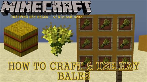 Placing a hay bale into the new composter has now a 80% chance of raising the compost level by 1. HOW TO CRAFT AND USE HAY BALES MINECRAFT 1.6.2 - YouTube