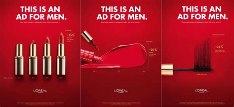 this is for men l oreal paris unveils clever ads calling for more women in leadership the drum