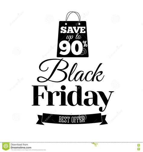 Black Friday Sale Inscription Design Template Banner Vector