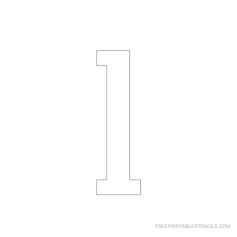 1 to 10 numbers in 3 inch size. Printable 3 inch Number Stencil 1 | Number stencils, Stencils, Numbers