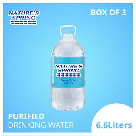 Natures Spring Purified Water 66 Liters Lazada Ph
