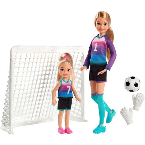 Barbie Team Stacie Doll Chelsea Doll Soccer Playset Walmart Com