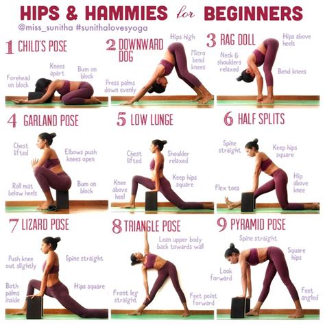 Yoga For Beginners Hip Hamstring Sequence Miss Sunitha