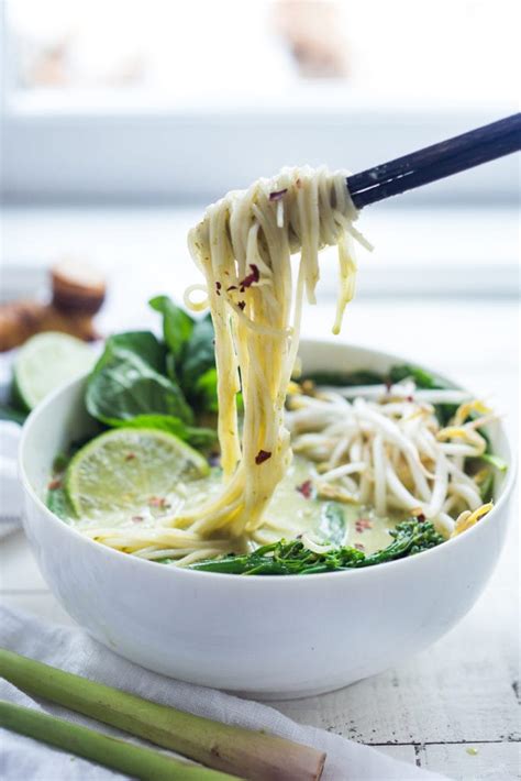 Thai Green Curry Noodle Soup Feasting At Home