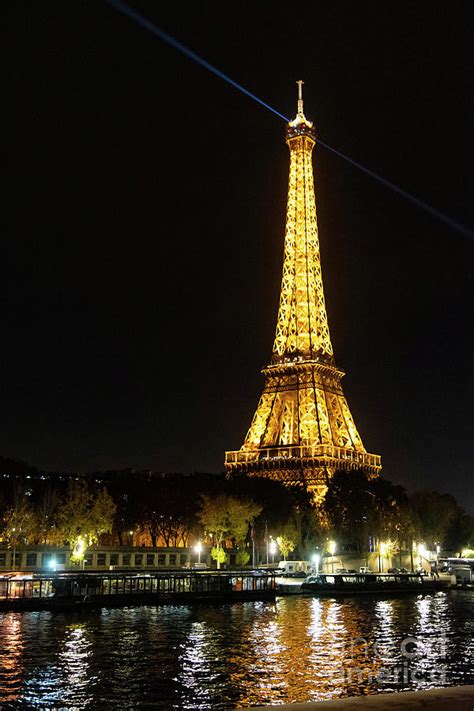 The Eiffel Tower Paris France At Night Photograph By Wayne Moran Fine