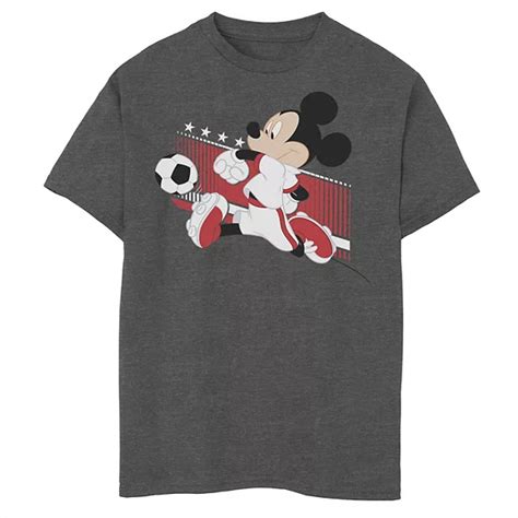 Disneys Mickey Mouse Boys 8 20 England Soccer Uniform Portrait Graphic Tee