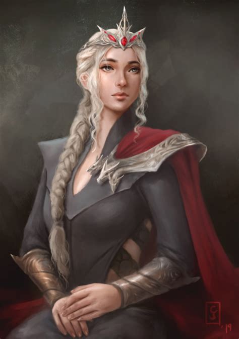 daenerys targaryen beautiful got fan art game of thrones fan art dnd characters fantasy