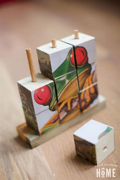 Can you tell what it is? How to make a DIY Stacking Block Puzzle From Scrap Wood