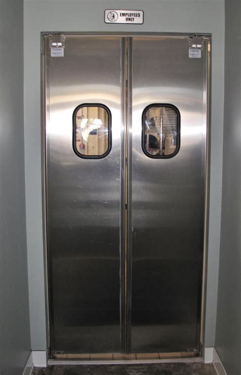 Swinging kitchen door with window. Double Swing Restaurant Kitchen Doors | Kitchen doors ...