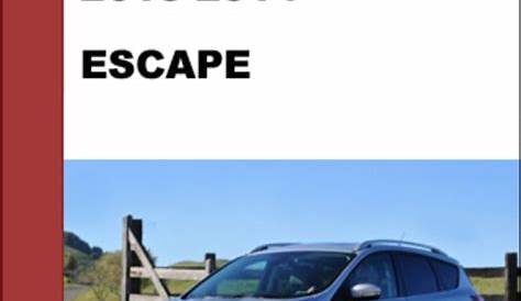 ford escape 2014 manual