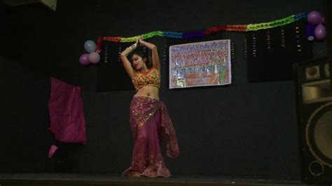 Anjali Adhikari Dancing In Brussel Teej 2018 Youtube